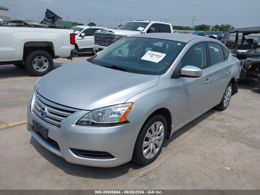 2015 Nissan Sentra Sv VIN: 3N1AB7AP6FY261637 Lot: 39585664