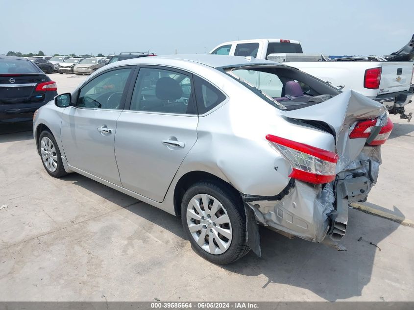 2015 Nissan Sentra Sv VIN: 3N1AB7AP6FY261637 Lot: 39585664