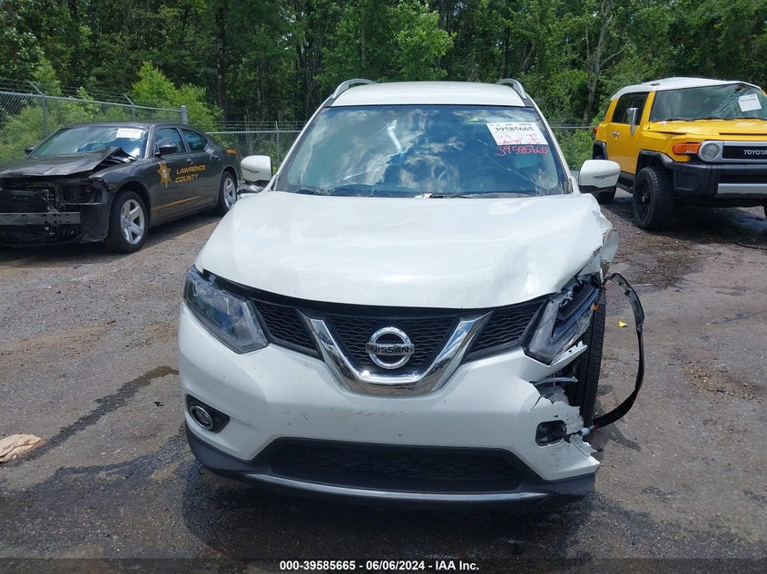 2015 Nissan Rogue Sl VIN: 5N1AT2MT8FC881254 Lot: 39585665