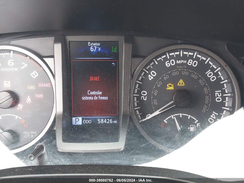 2019 Toyota Tacoma Double Cab/Sr5/Trd Sport/Trd Off Road VIN: 3TMAZ5CN7KM096711 Lot: 39585762