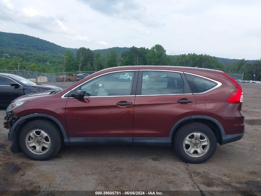 2015 Honda Cr-V Lx VIN: 2HKRM4H38FH690478 Lot: 39585781