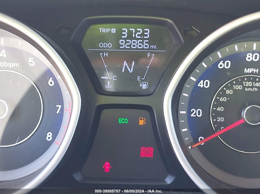 2013 Hyundai Elantra Gls VIN: KMHDH4AE2DU724021 Lot: 39585787