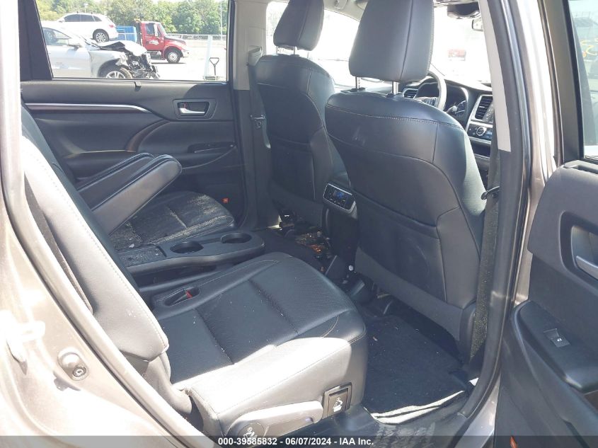 2015 Toyota Highlander Limited V6 VIN: 5TDDKRFH5FS159017 Lot: 39585832