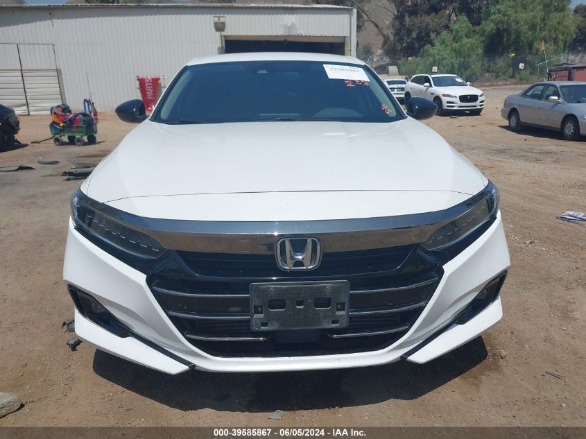 2021 Honda Accord Sport Se VIN: 1HGCV1F41MA034514 Lot: 39585867