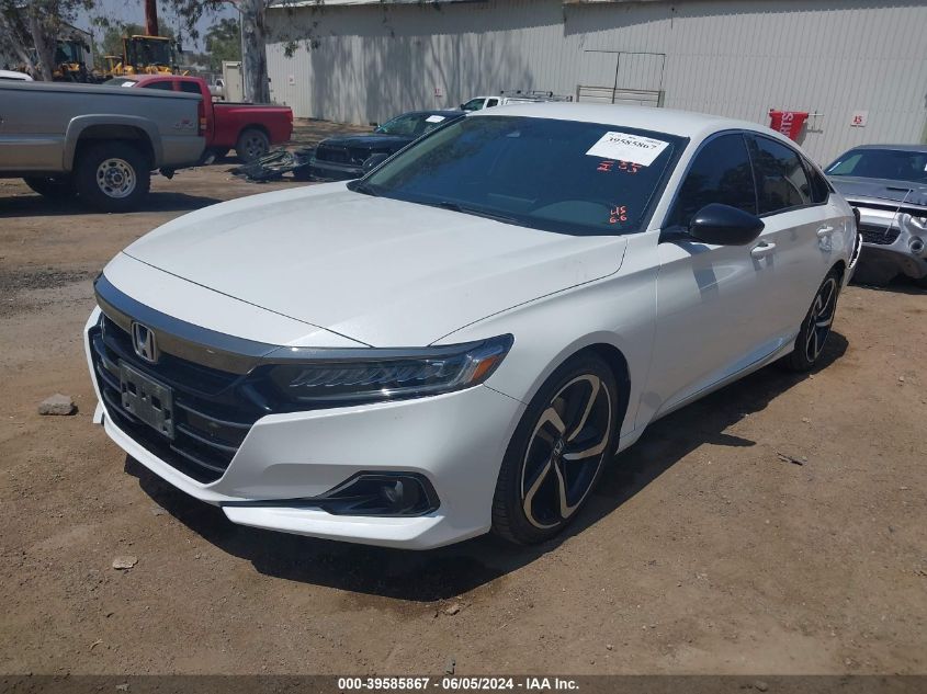 2021 Honda Accord Sport Se VIN: 1HGCV1F41MA034514 Lot: 39585867