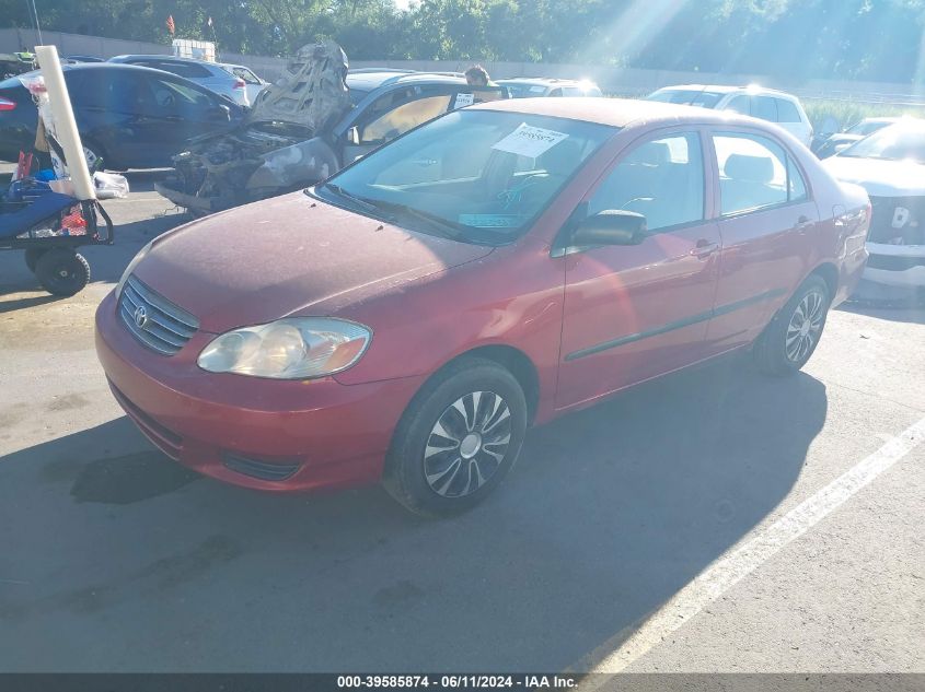 2003 Toyota Corolla Ce VIN: JTDBR32EX30032063 Lot: 39585874