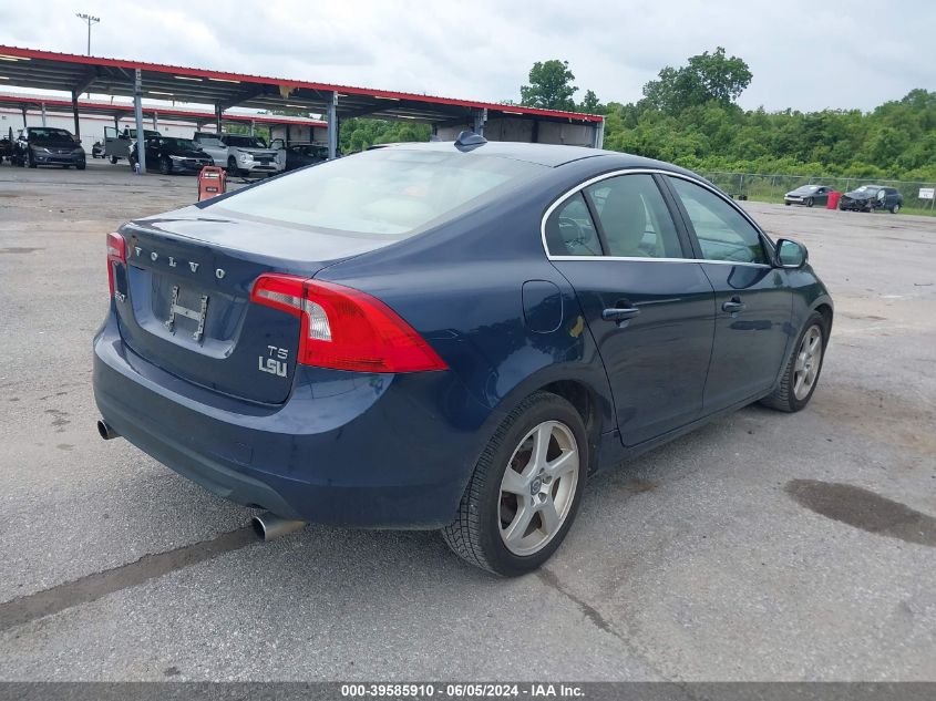 2013 Volvo S60 T5/T5 Platinum/T5 Premier/T5 Premier Plus VIN: YV1612FS5D1234012 Lot: 39585910