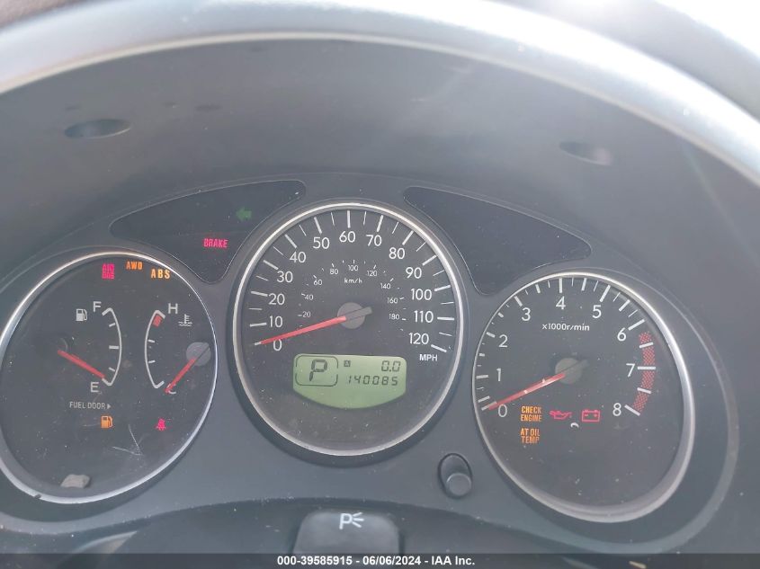 2005 Subaru Forester 2.5X VIN: JF1SG636358706921 Lot: 39585915