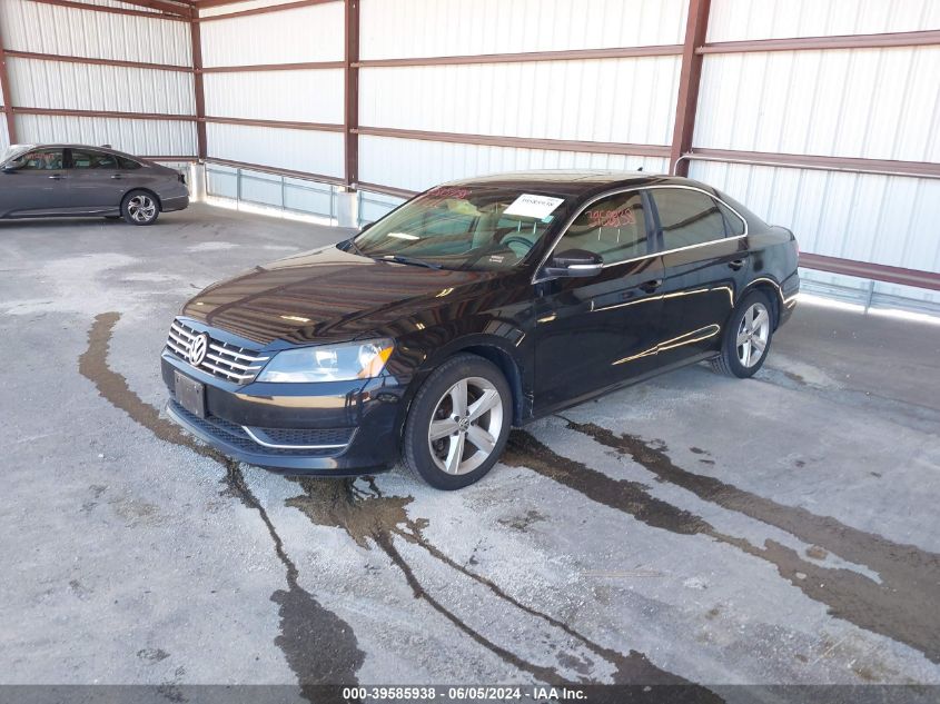 2013 Volkswagen Passat 2.0L Tdi Se VIN: 1VWBN7A33DC132599 Lot: 39585938