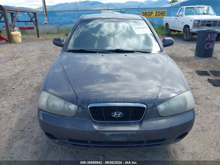 2001 Hyundai Elantra Gls VIN: KMHDN45D41U249297 Lot: 39585942