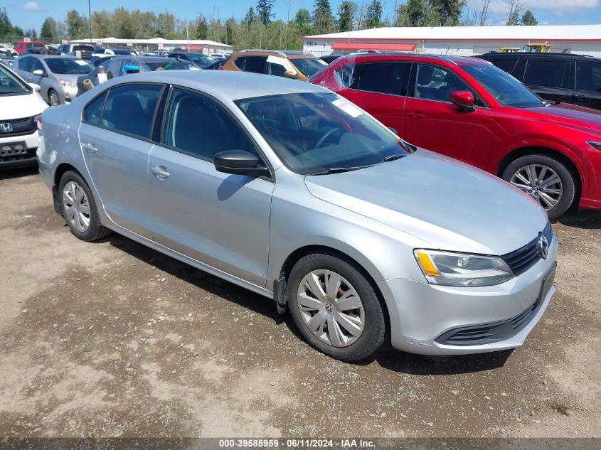 2012 Volkswagen Jetta 2.0L S VIN: 3VW1K7AJ9CM331575 Lot: 39585959