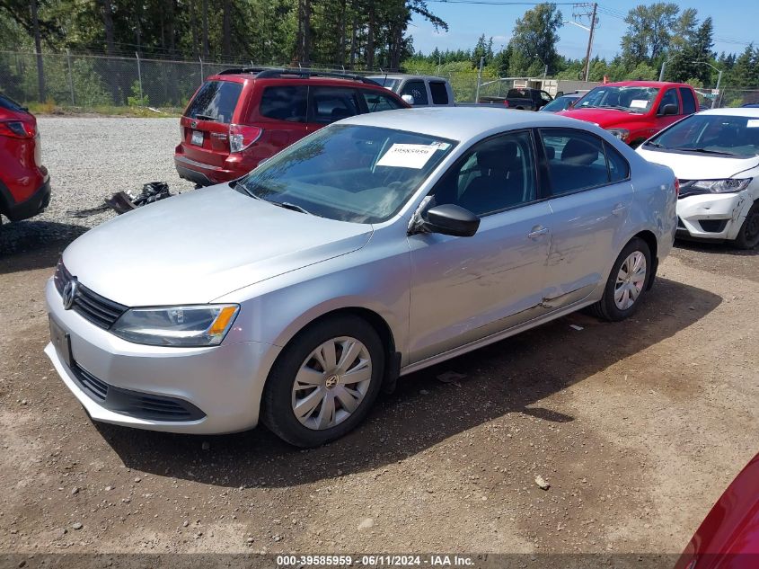 2012 Volkswagen Jetta 2.0L S VIN: 3VW1K7AJ9CM331575 Lot: 39585959