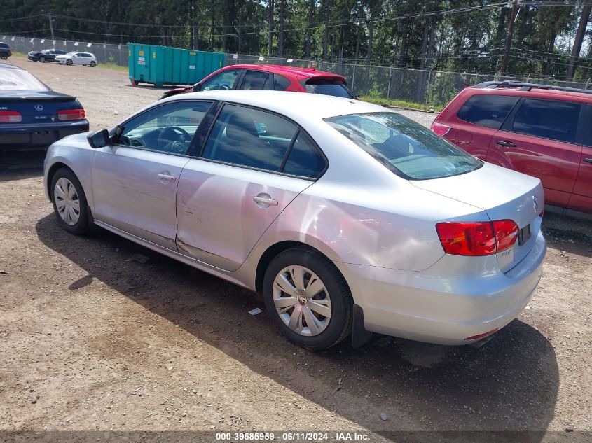 2012 Volkswagen Jetta 2.0L S VIN: 3VW1K7AJ9CM331575 Lot: 39585959