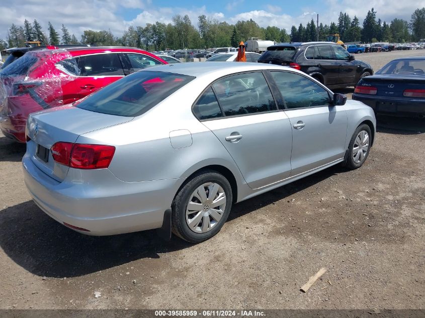 2012 Volkswagen Jetta 2.0L S VIN: 3VW1K7AJ9CM331575 Lot: 39585959