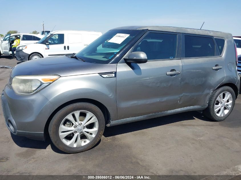 2014 Kia Soul + VIN: KNDJP3A56E7063260 Lot: 39586012