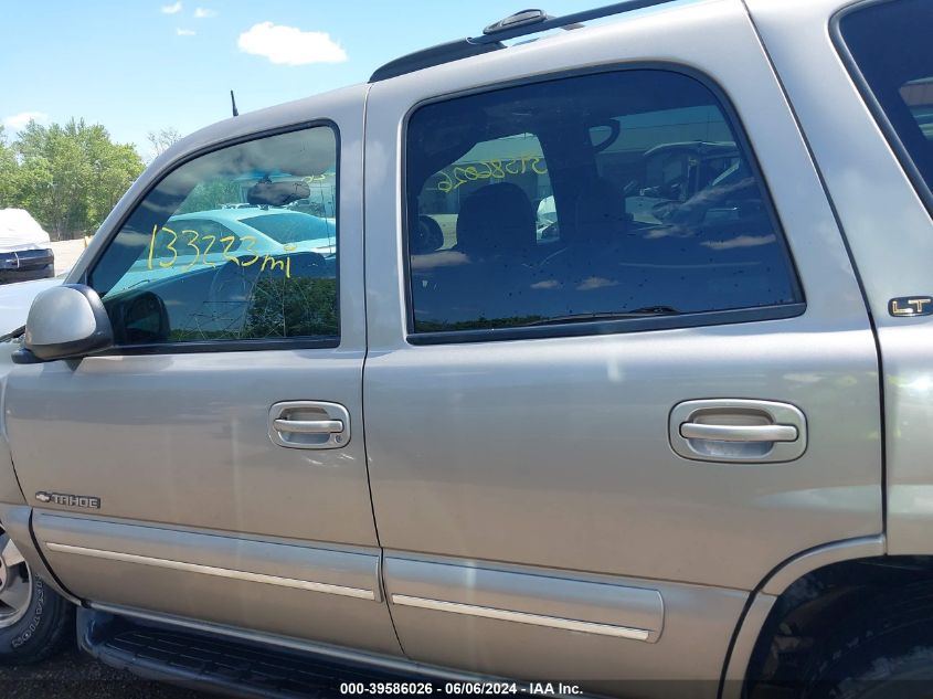 2002 Chevrolet Tahoe Lt VIN: 1GNEK13Z12J105120 Lot: 39586026
