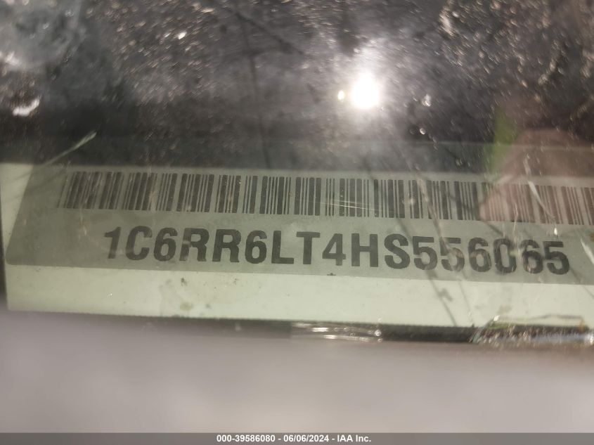 2017 Ram 1500 VIN: 1C6RR6LT4HS556065 Lot: 39586080