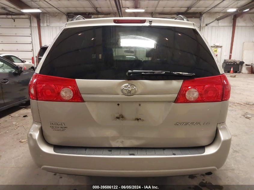 2009 Toyota Sienna Le VIN: 5TDZK23C49S278526 Lot: 39586122