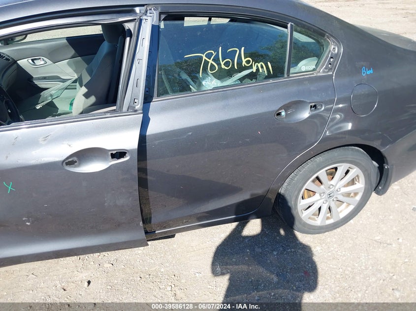 2012 Honda Civic Ex VIN: 2HGFB2F80CH607871 Lot: 39586128