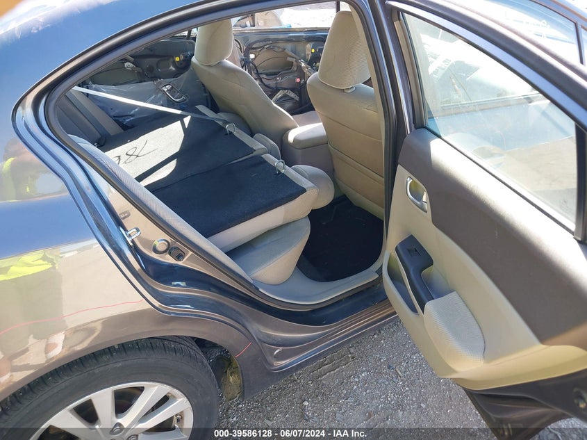 2012 Honda Civic Ex VIN: 2HGFB2F80CH607871 Lot: 39586128