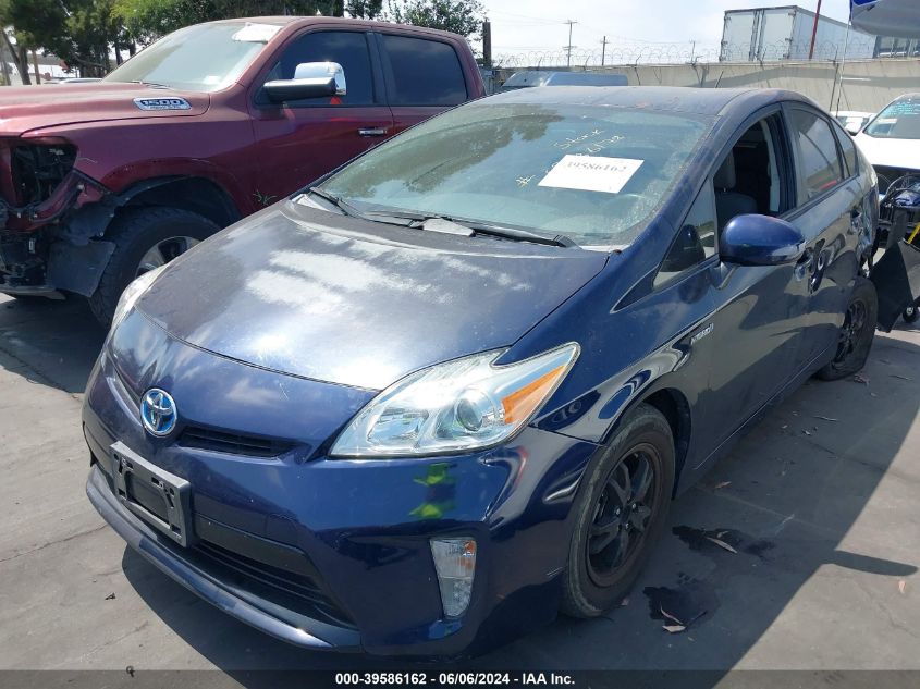 2015 Toyota Prius Two VIN: JTDKN3DUXF0444181 Lot: 39586162