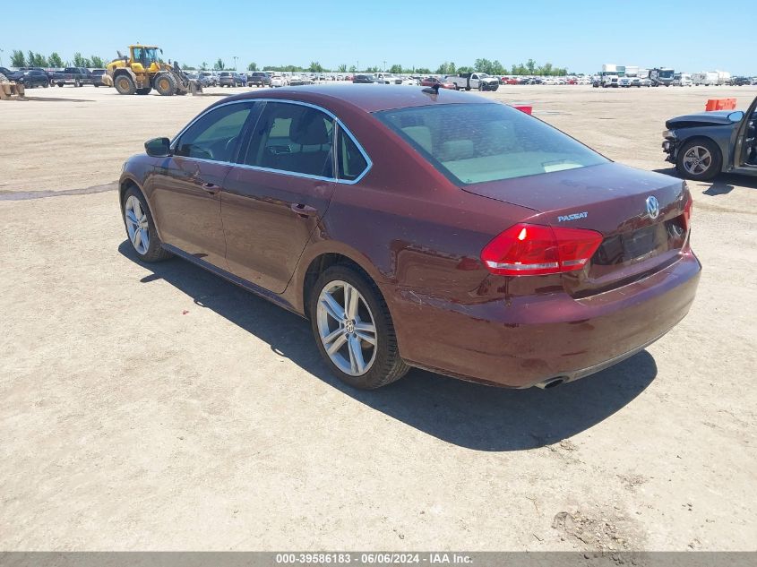 2014 Volkswagen Passat Se VIN: 1VWBN7A36EC044650 Lot: 39586183