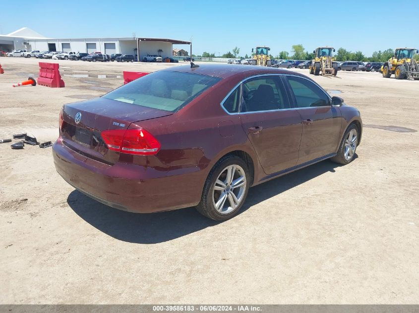 2014 Volkswagen Passat Se VIN: 1VWBN7A36EC044650 Lot: 39586183