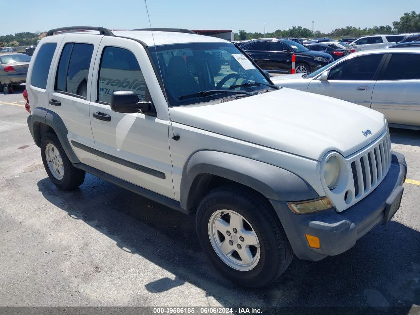 2007 Jeep Liberty Sport VIN: 1J4GL48K77W504842 Lot: 39586185