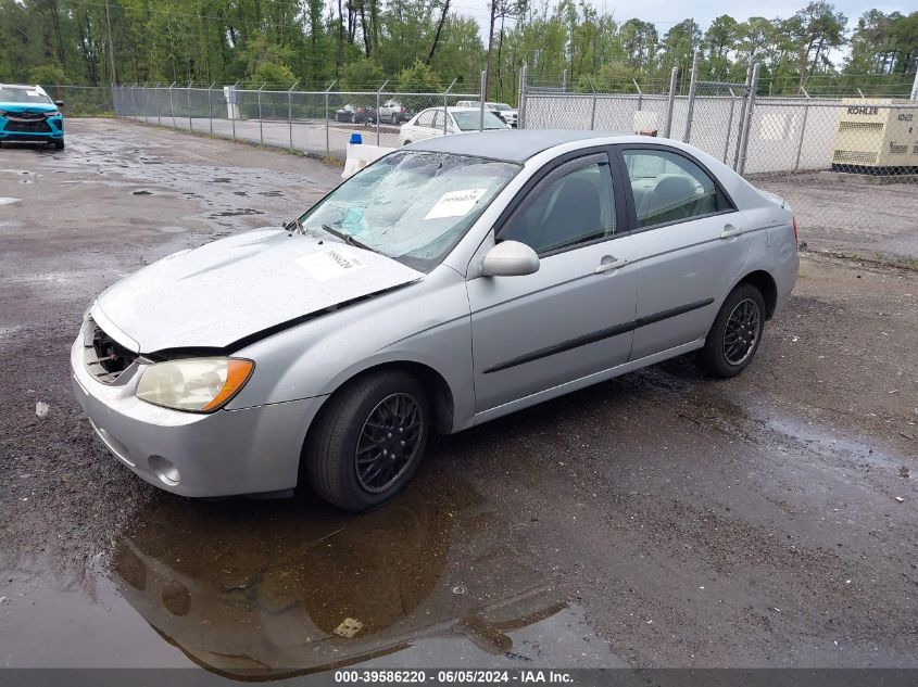 2005 Kia Spectra Ex/Lx/Sx VIN: KNAFE121455159506 Lot: 39586220