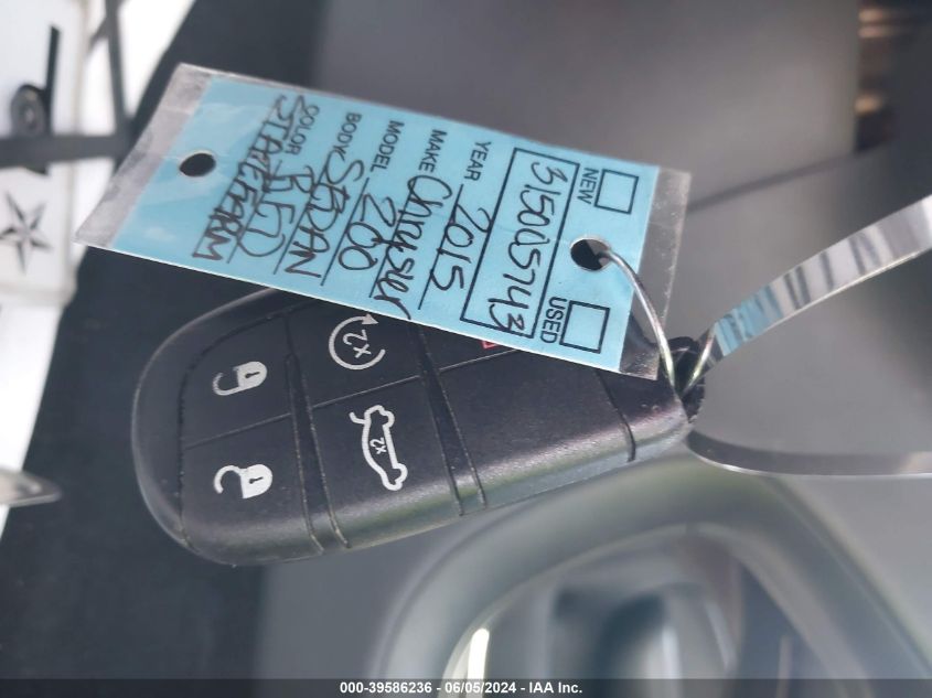 2015 CHRYSLER 200 S - 1C3CCCBB6FN634501