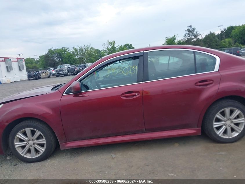 2011 Subaru Legacy 2.5I Premium VIN: 4S3BMBB61B3252030 Lot: 39586239