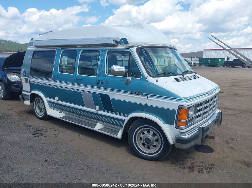 1992 Dodge Ram Van B250 VIN: 2B6HB21Y1NK168012 Lot: 39586242