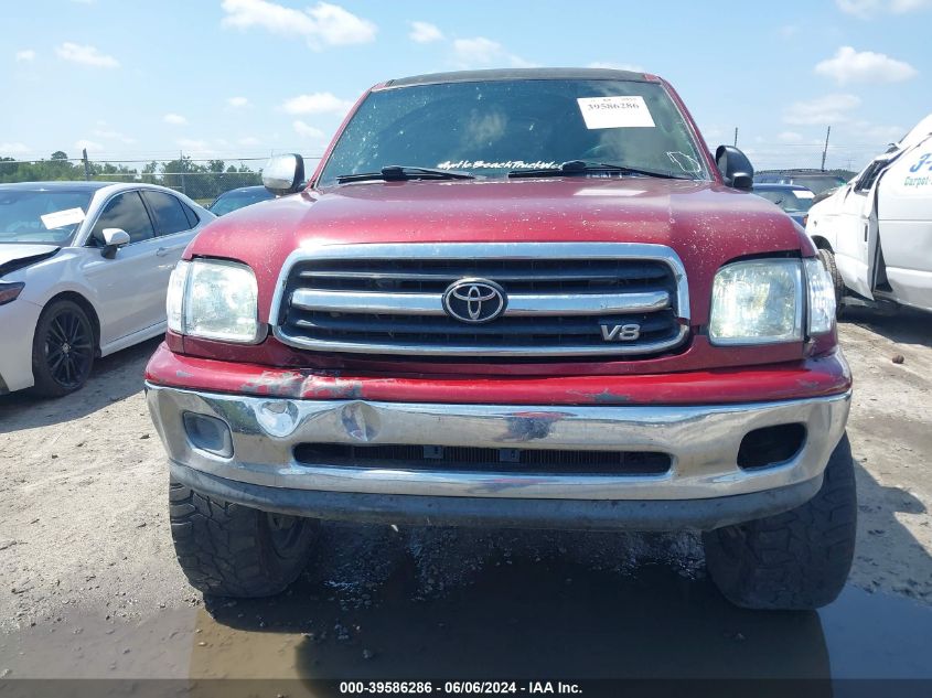 2002 Toyota Tundra Sr5 V8 VIN: 5TBRT34112S319256 Lot: 39586286