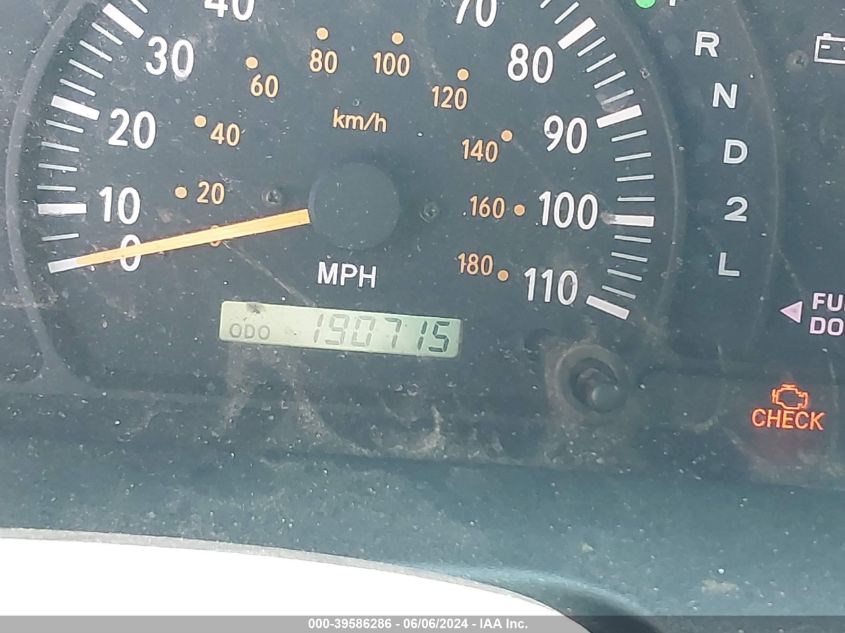 2002 Toyota Tundra Sr5 V8 VIN: 5TBRT34112S319256 Lot: 39586286