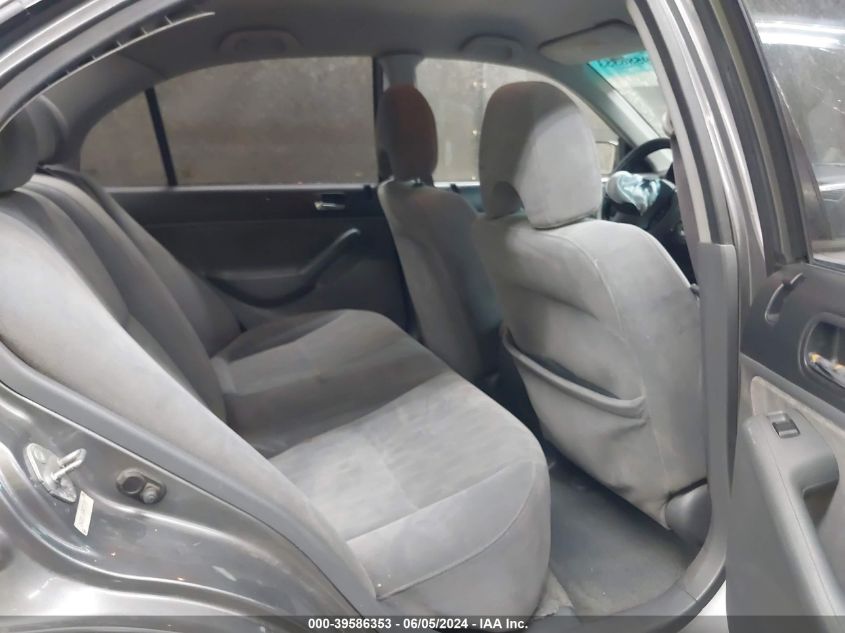 2004 Honda Civic Lx VIN: 2HGES16524H531857 Lot: 39586353