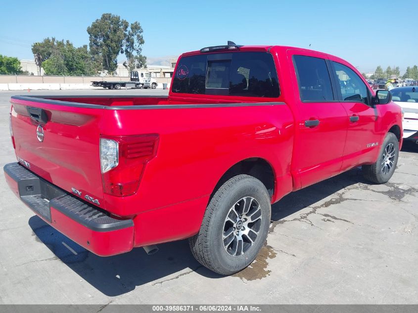 2023 Nissan Titan Sv 4X4 VIN: 1N6AA1EC9PN110226 Lot: 39586371