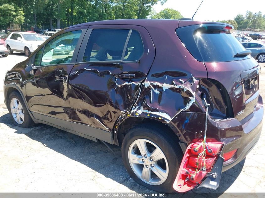 2020 Chevrolet Trax Fwd Ls VIN: KL7CJKSB8LB348719 Lot: 39586408