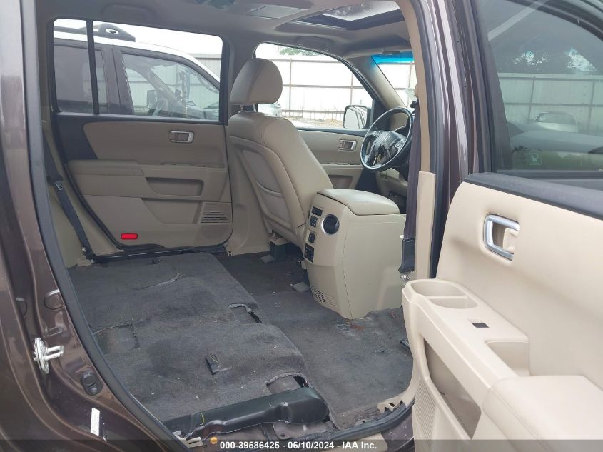 2012 Honda Pilot Ex-L VIN: 5FNYF3H67CB038939 Lot: 39586425