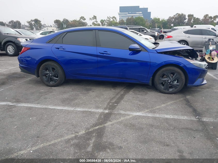 KMHLM4AJ3PU059901 2023 Hyundai Elantra Hybrid Blue