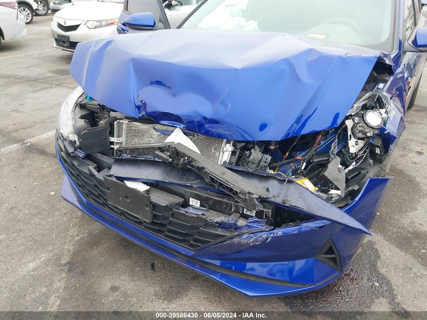 KMHLM4AJ3PU059901 2023 Hyundai Elantra Hybrid Blue