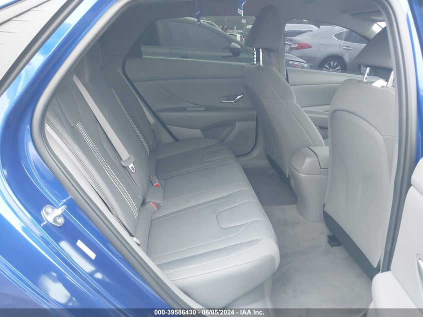 KMHLM4AJ3PU059901 2023 Hyundai Elantra Hybrid Blue