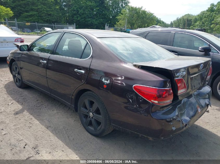 2005 Lexus Es 330 VIN: JTHBA30G655096374 Lot: 39586466