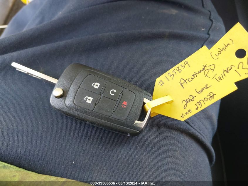 2012 GMC Terrain Slt-1 VIN: 2GKFLVEK8C6237022 Lot: 39586536