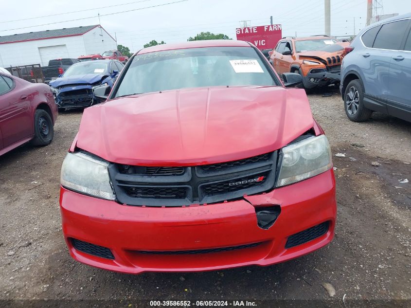 2014 Dodge Avenger Se VIN: 1C3CDZABXEN220928 Lot: 39586552