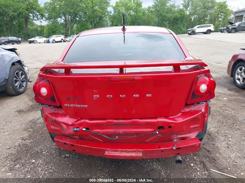 2014 Dodge Avenger Se VIN: 1C3CDZABXEN220928 Lot: 39586552