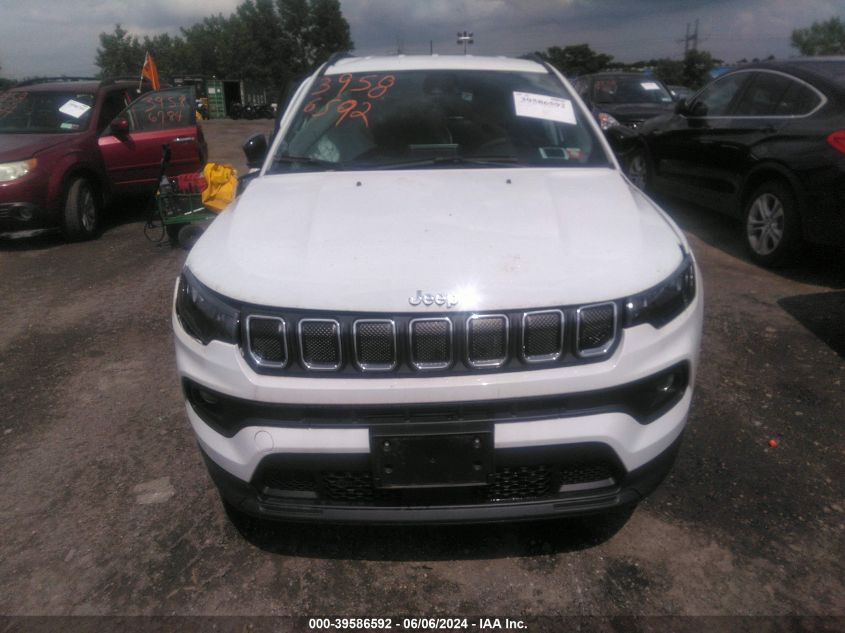 2022 Jeep Compass Latitude 4X4 VIN: 3C4NJDBB0NT170717 Lot: 39586592