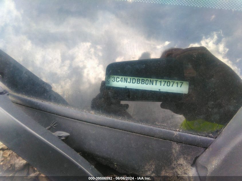 2022 Jeep Compass Latitude 4X4 VIN: 3C4NJDBB0NT170717 Lot: 39586592