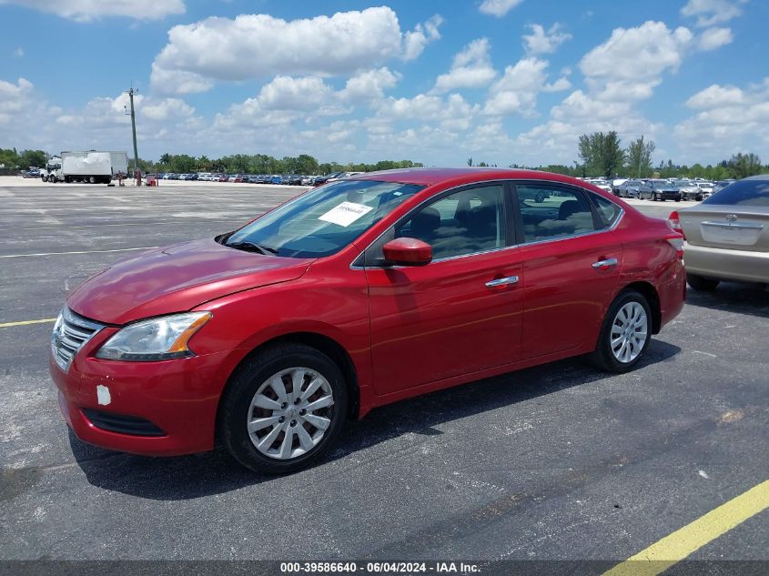 2014 Nissan Sentra Sv VIN: 3N1AB7AP6EL611697 Lot: 39586640