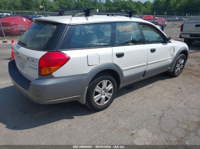 2005 Subaru Outback 2.5I VIN: 4S4BP61C357345209 Lot: 39586661