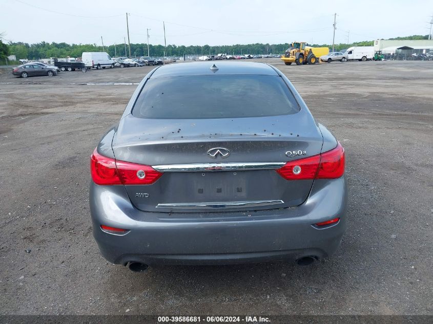 2015 Infiniti Q50 VIN: JN1BV7ARXFM390724 Lot: 39586681